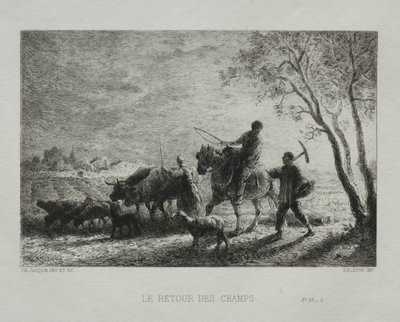 Návrat z Pole od Charles Emile Jacque