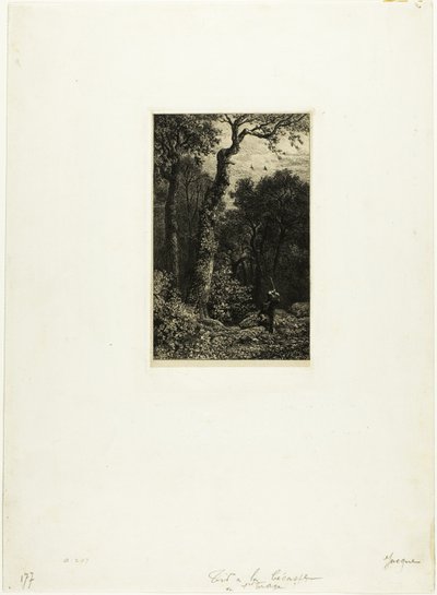 Střelba Woodcock od Charles Emile Jacque