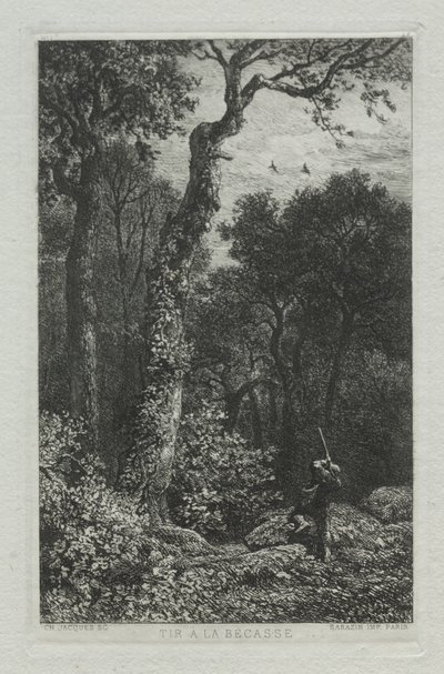 Střelba na Woodcocka od Charles Emile Jacque