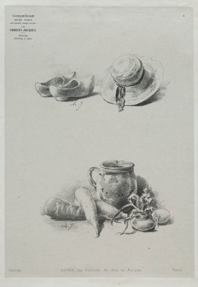 Stálý život od Charles Emile Jacque