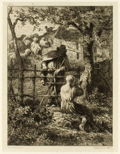 Léto od Charles Emile Jacque