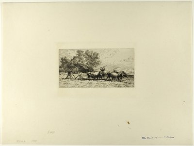 Tým Oxen od Charles Emile Jacque