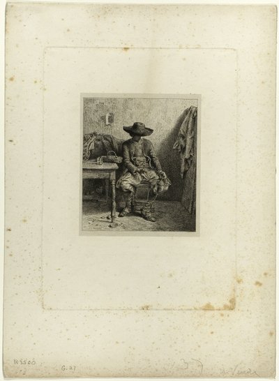 Rozbitý hrnec od Charles Emile Jacque