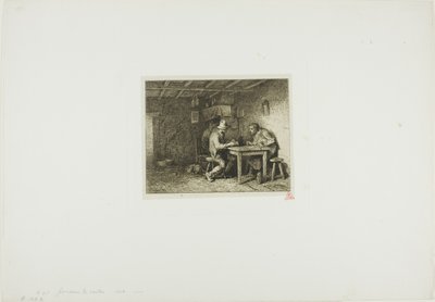 Hráči karet od Charles Emile Jacque