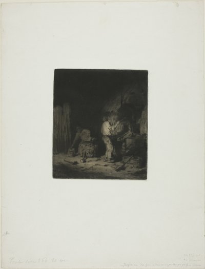 Forge od Charles Emile Jacque