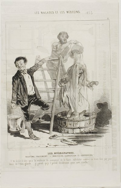 The Hydropaths: Second Treatment (talíř 2) od Charles Emile Jacque