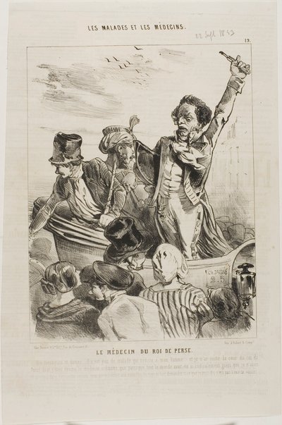 Lékař perského krále (deska 19) od Charles Emile Jacque