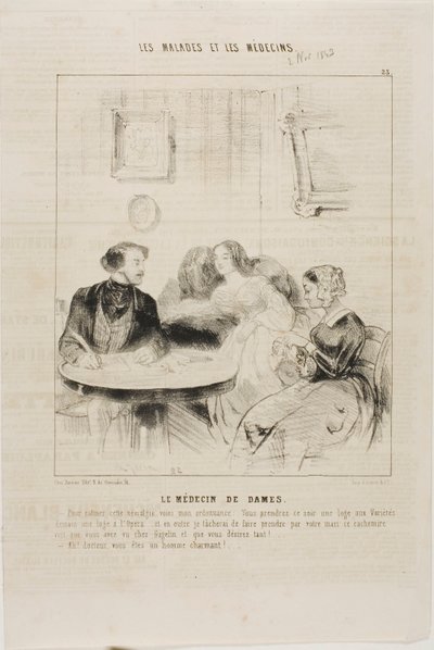 Dámský lékař (deska 23) od Charles Emile Jacque