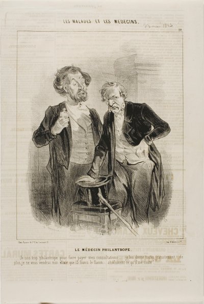 Filantropický doktor (talíř 10) od Charles Emile Jacque