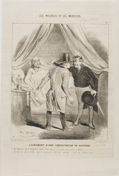 Potěšení z lékařské konzultace (deska 11) od Charles Emile Jacque