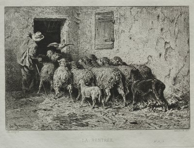 Návrat. od Charles Emile Jacque