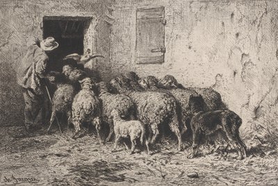 Návrat, 1864. od Charles Emile Jacque