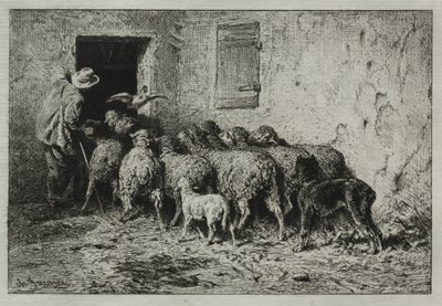 Návrat, 1864. od Charles Emile Jacque