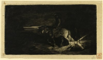Jezdec od Charles Emile Jacque