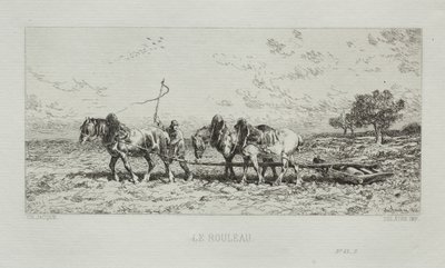 The Roller, 1868. od Charles Emile Jacque