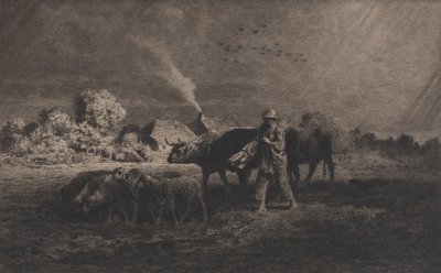 Bouře, 1865. od Charles Emile Jacque