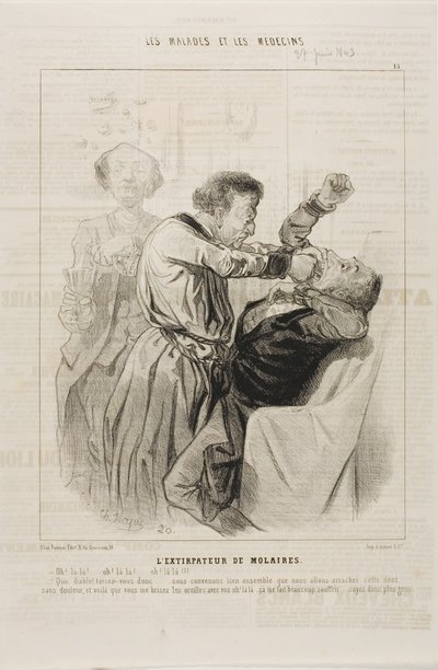 Vytahovač zubů (deska 15) od Charles Emile Jacque