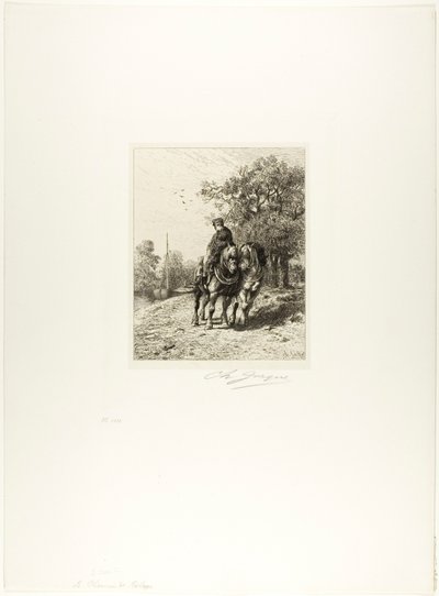 Vlečná dráha od Charles Emile Jacque