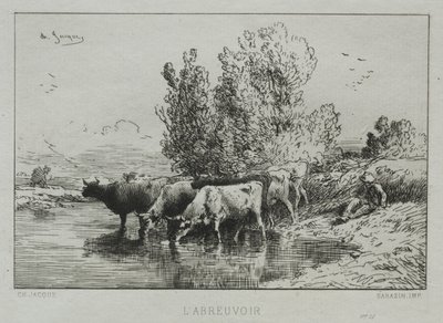 Napajedlo. od Charles Emile Jacque