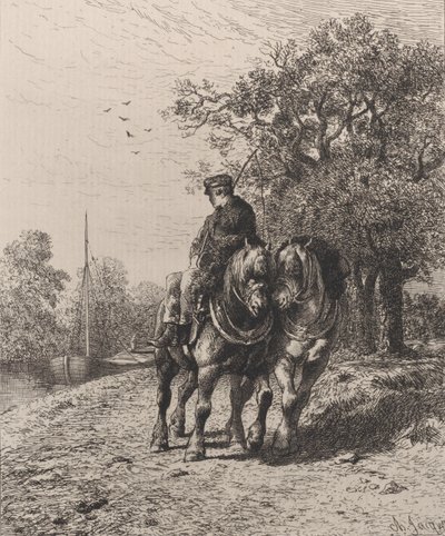 Vlečná dráha, 1864. od Charles Emile Jacque