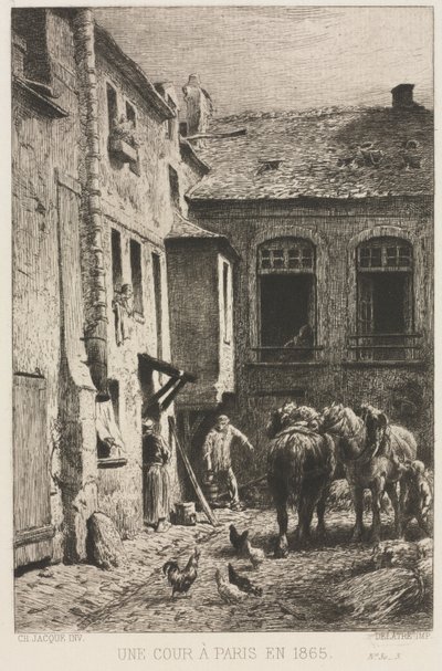 Soud v Paříži, 1865. od Charles Emile Jacque