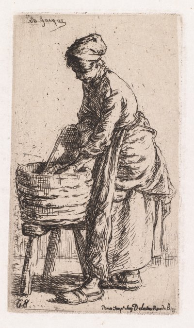 Pradlena od Charles Emile Jacque