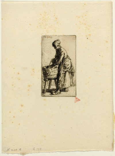 Pradlena od Charles Emile Jacque