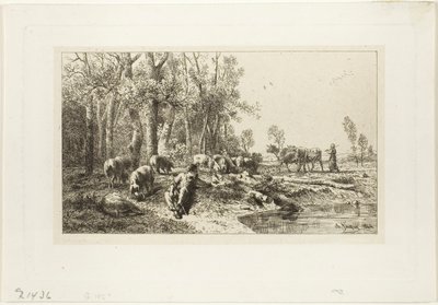 Zima od Charles Emile Jacque