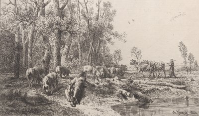 Zima, 1864. od Charles Emile Jacque