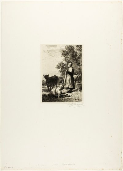 Mladí pastevci od Charles Emile Jacque