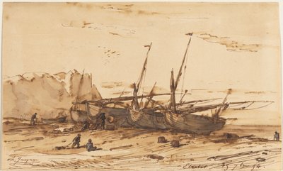Étretat, 1854. od Charles Emile Jacque