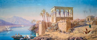 Philae, Egypt, 1863 od Charles-Émile de Tournemine