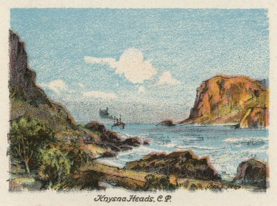 Jihoafrická republika: Knysna Heads, CP (barevná litografie) od Charles Ernest Peers