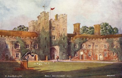 Knole House: (barevná litografie) od Charles Essenhigh Corke