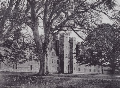 Knole, západní fronta (č/b foto) od Charles Essenhigh Corke