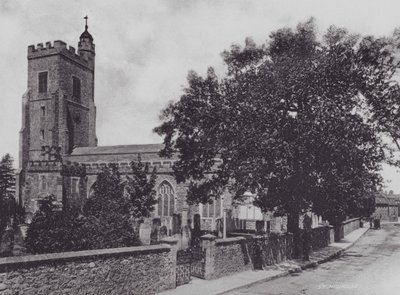 Sevenoaks: St Nicholas (černobílá fotografie) od Charles Essenhigh Corke