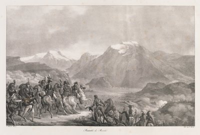 Bitva u Rivoli, začátek 19. století (litho) od Charles Etienne Pierre Motte