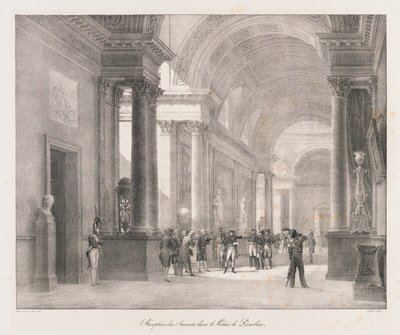 Vstup do Berlína, začátek 19. století (litho) od Charles Etienne Pierre Motte