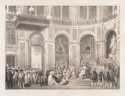 Sacre, začátek 19. století (litho) od Charles Etienne Pierre Motte