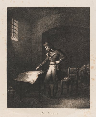 Vězeň, počátek 19. století (litho) od Charles Etienne Pierre Motte