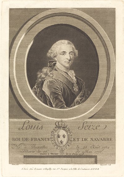 Ludvík XVI., král Francie od Charles Eugene Duponchel