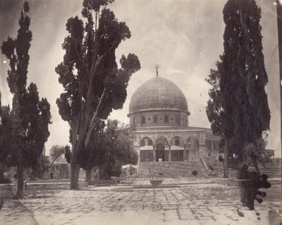 Skalní dóm na Haram al Sharif v Jeruzalémě, z jihu, 1870 od Charles F. Tyrwhitt Drake
