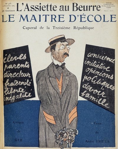 Školník, desátník třetí republiky, ilustrace Charles Gir (1883 - 1941) - v „“L