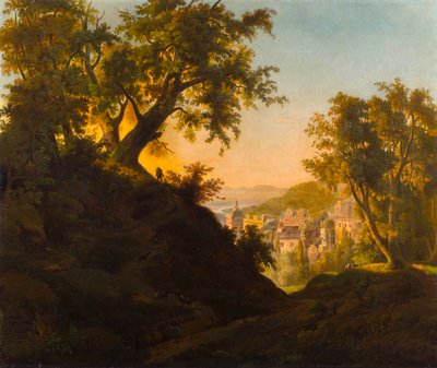 Hrad Heidelberg od Charles Ferdinand Wimar