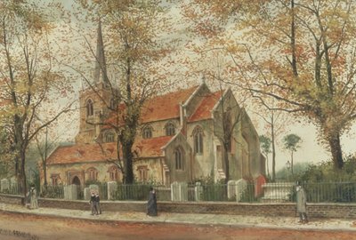 Pohled na kostel St Marys, Stoke Newington od Charles Francis