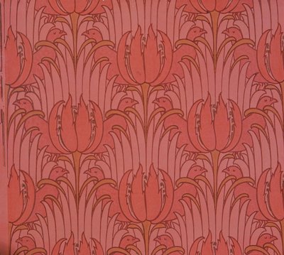 Tapeta navržená Voysey, viktoriánský od Charles Francis Annesley Voysey