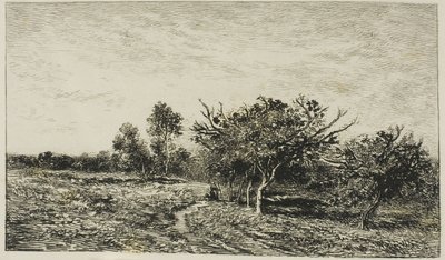 Jabloně v Auvers od Charles Francois Daubigny