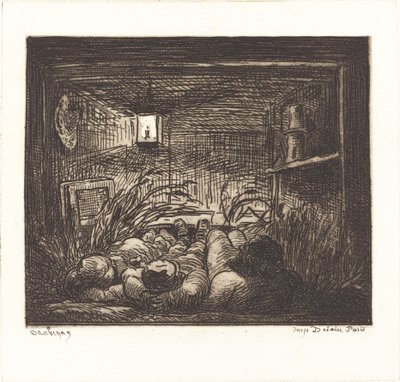 Spí na palubě Bottin od Charles Francois Daubigny