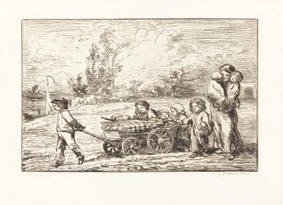 Nalodění na Bottin od Charles Francois Daubigny
