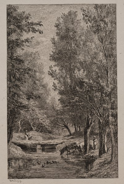Brook ve Val Mondois, c. 1862. od Charles Francois Daubigny